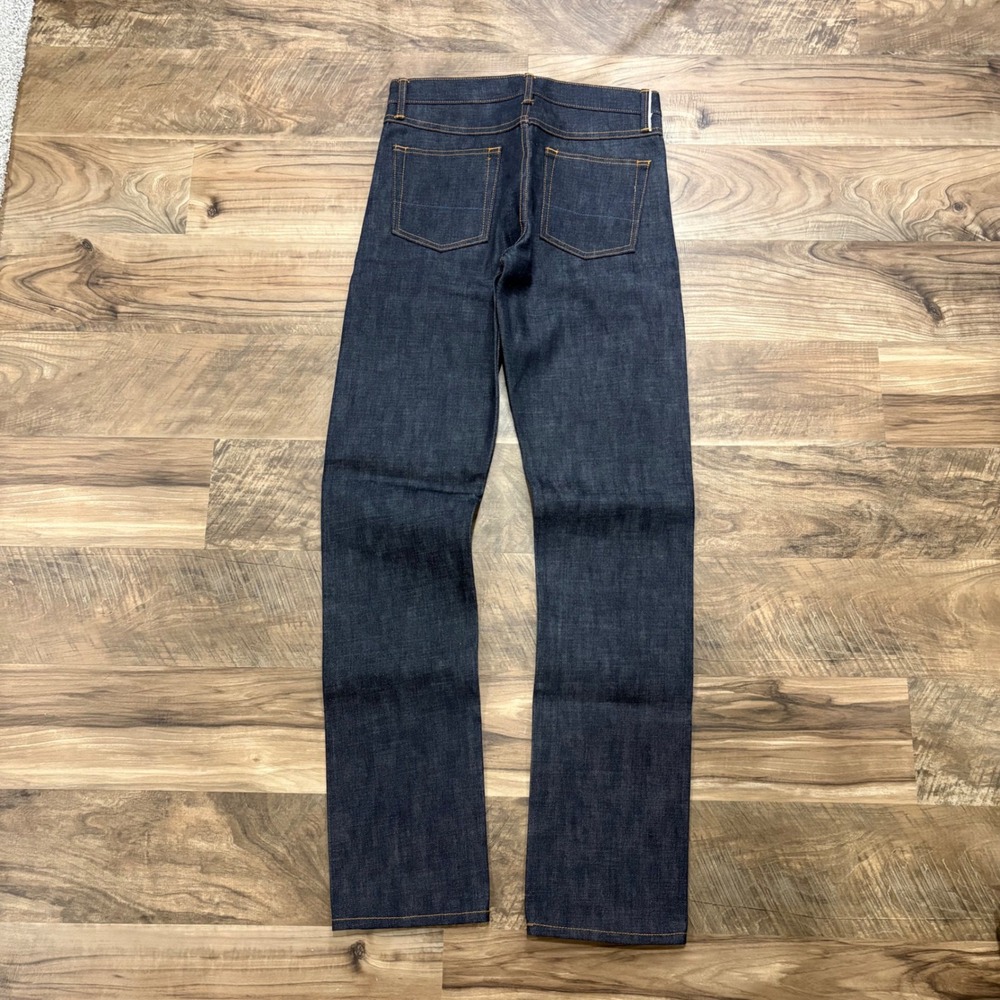 Gustin Jeans Men 31 Nature Indigo Raw Selvedge Denim Slim Fit #25 USA UNWASHED